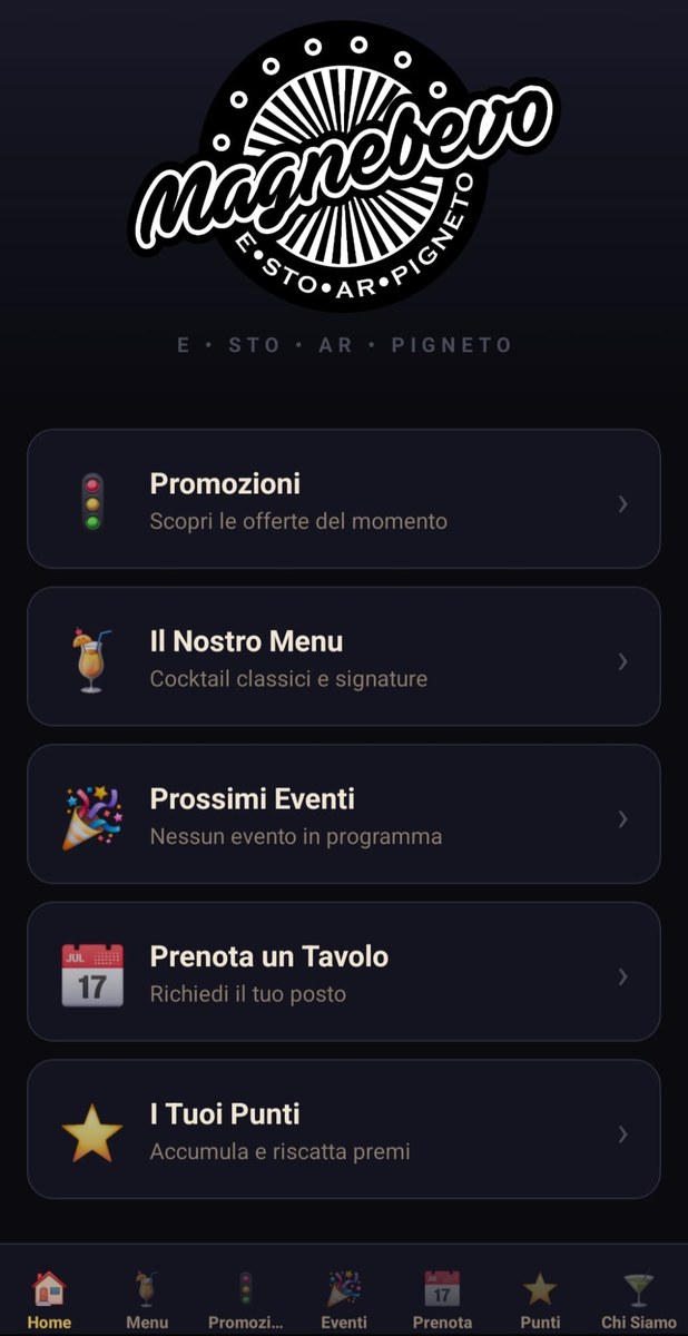 Magnebevo App — Home