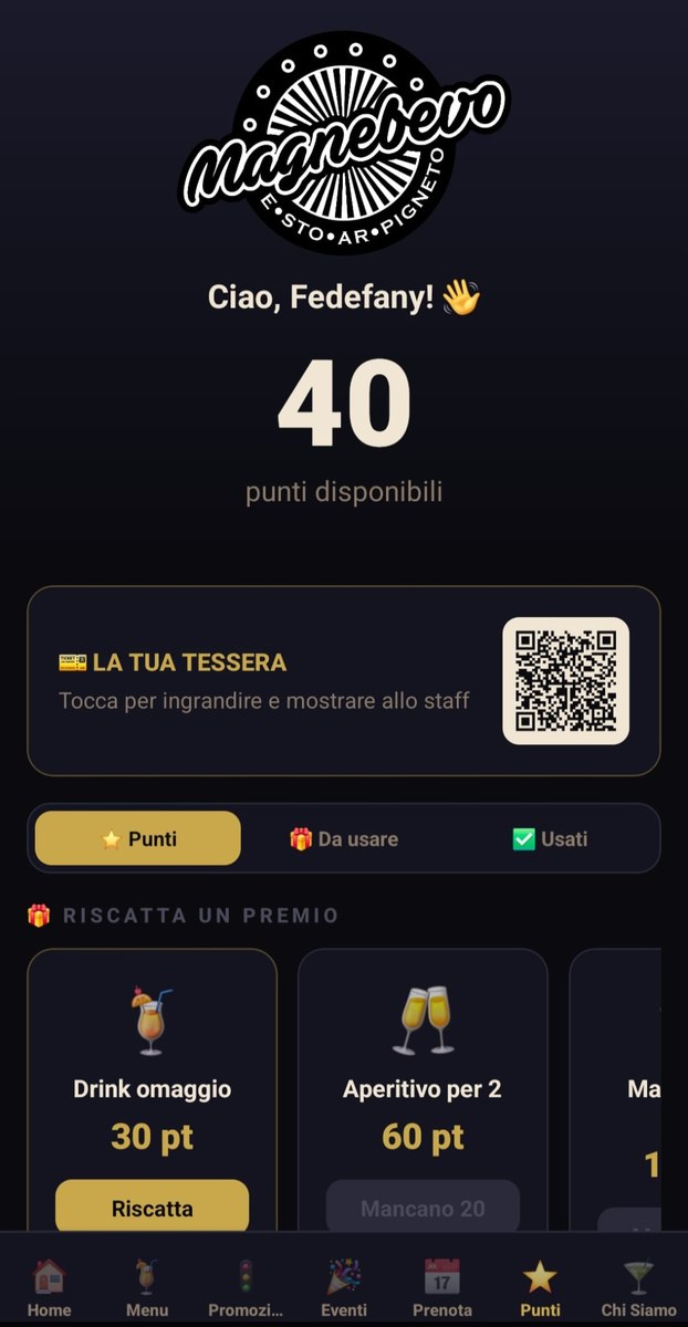 Magnebevo App — Punti